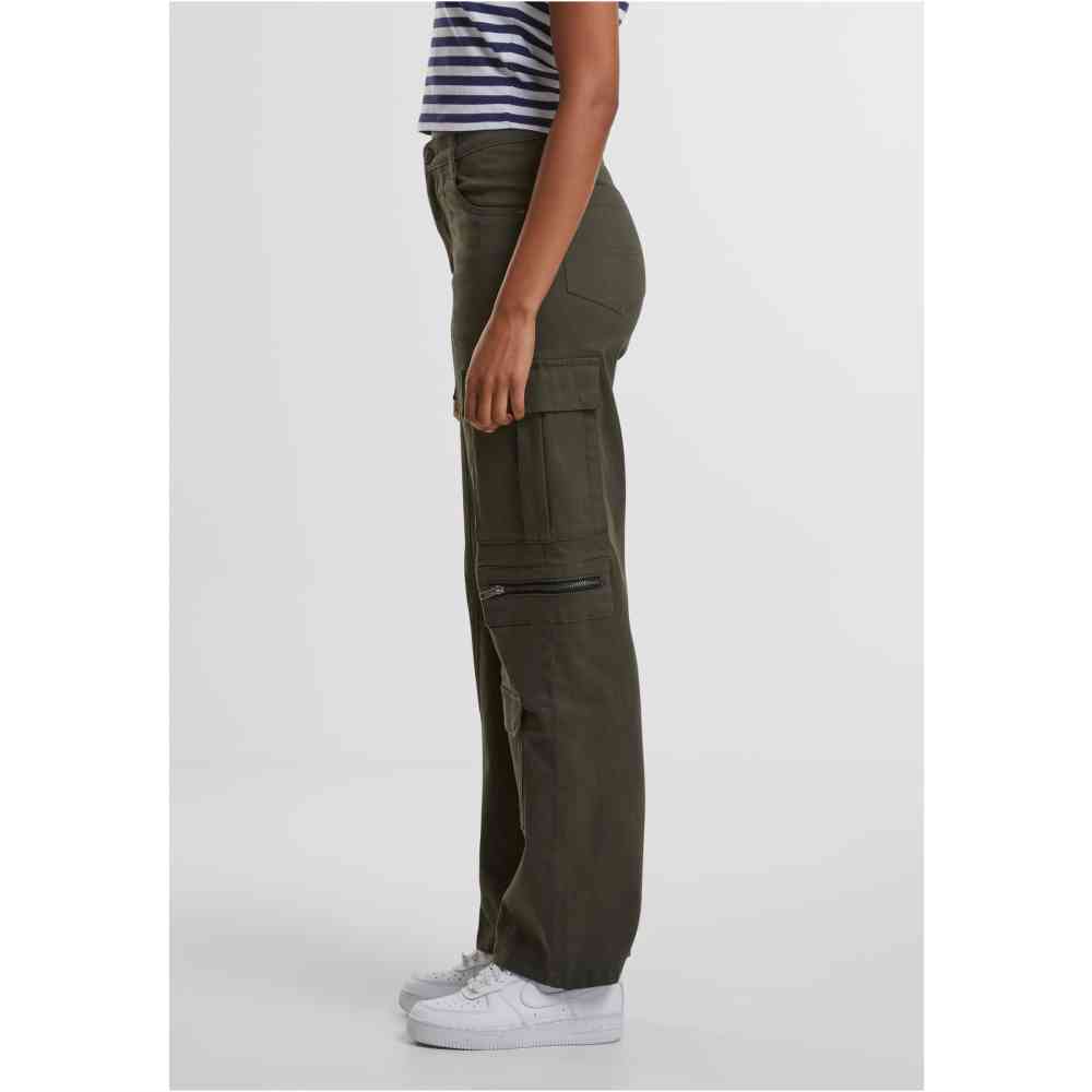 Urban Classics - Loose Utility Stretch Twill Cargohosen - Olivgrün